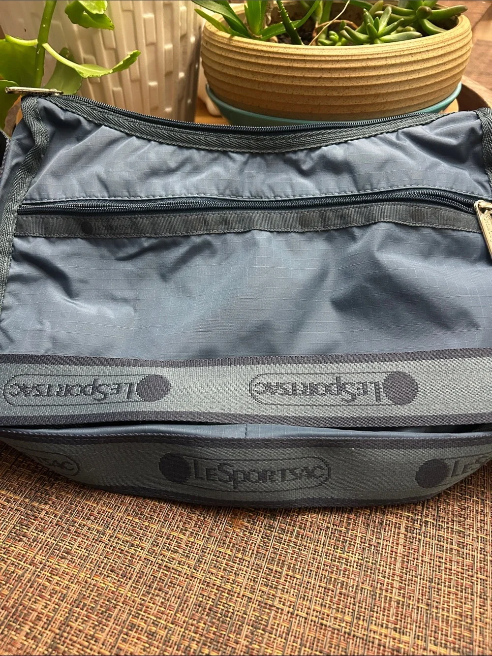Lesportsac Slate Blue Crossbody Messenger Bag